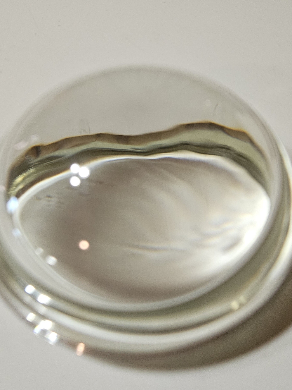 Vintage 3 Inch Clear Glass Paperweight Or Photo Desk Display For Crafters